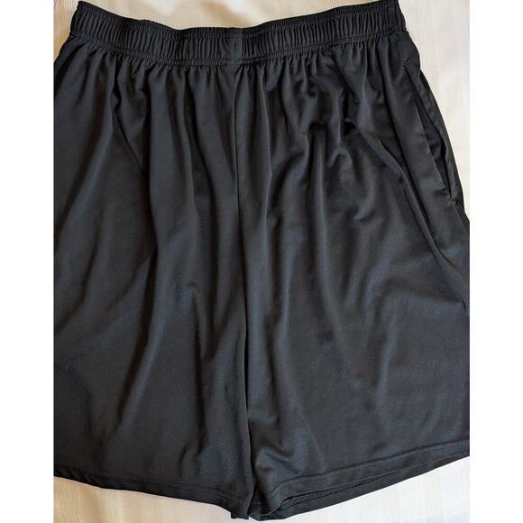 Pro Player Womens Sz 2X Black Pull On Jogger Athletic Shorts Pockets - Picture 2 of 8